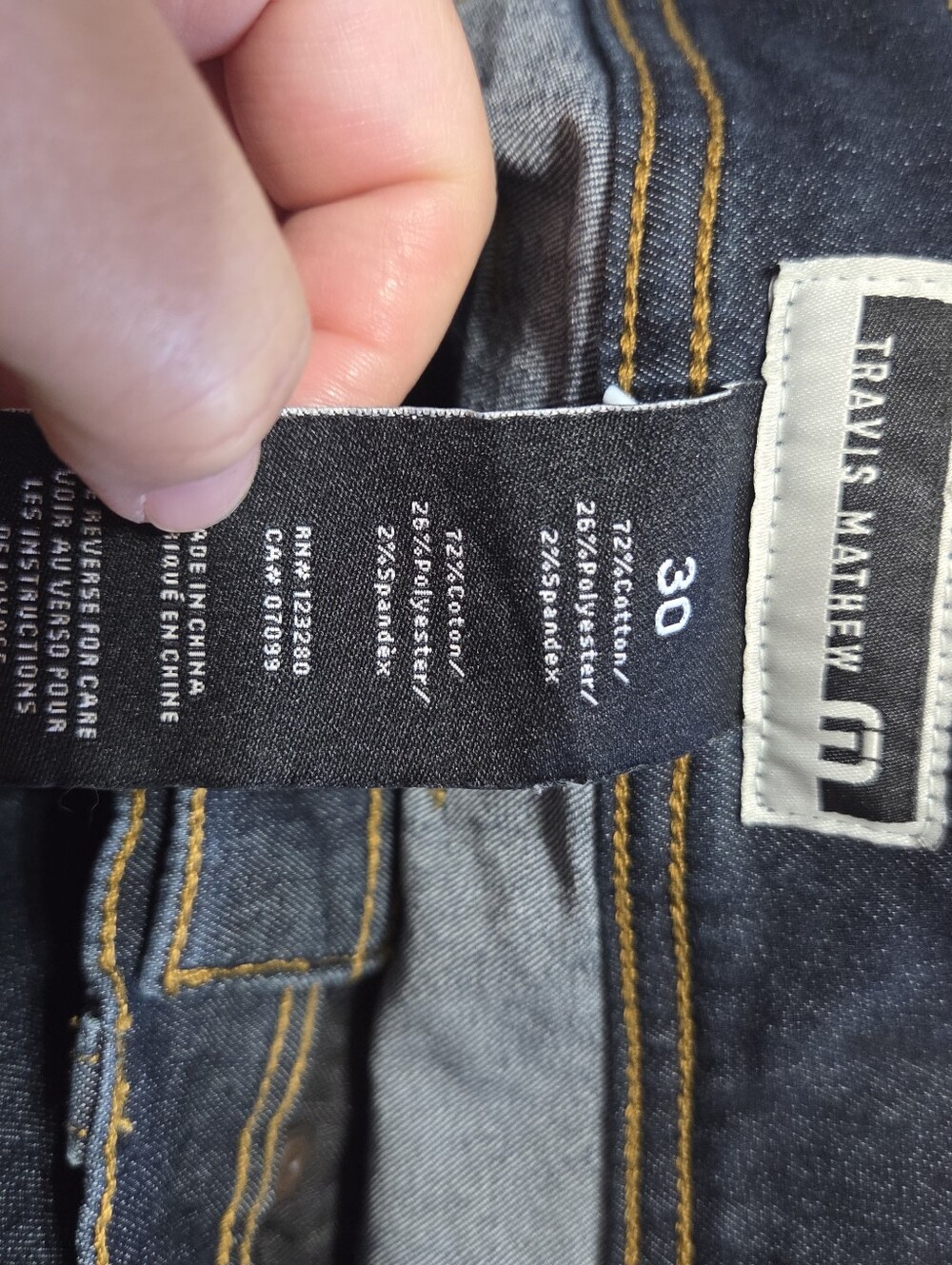 Travis Mathew Mens Straight Fit Dark Wash Jeans Size 30x32 Comfort Stretch - Picture 3 of 7